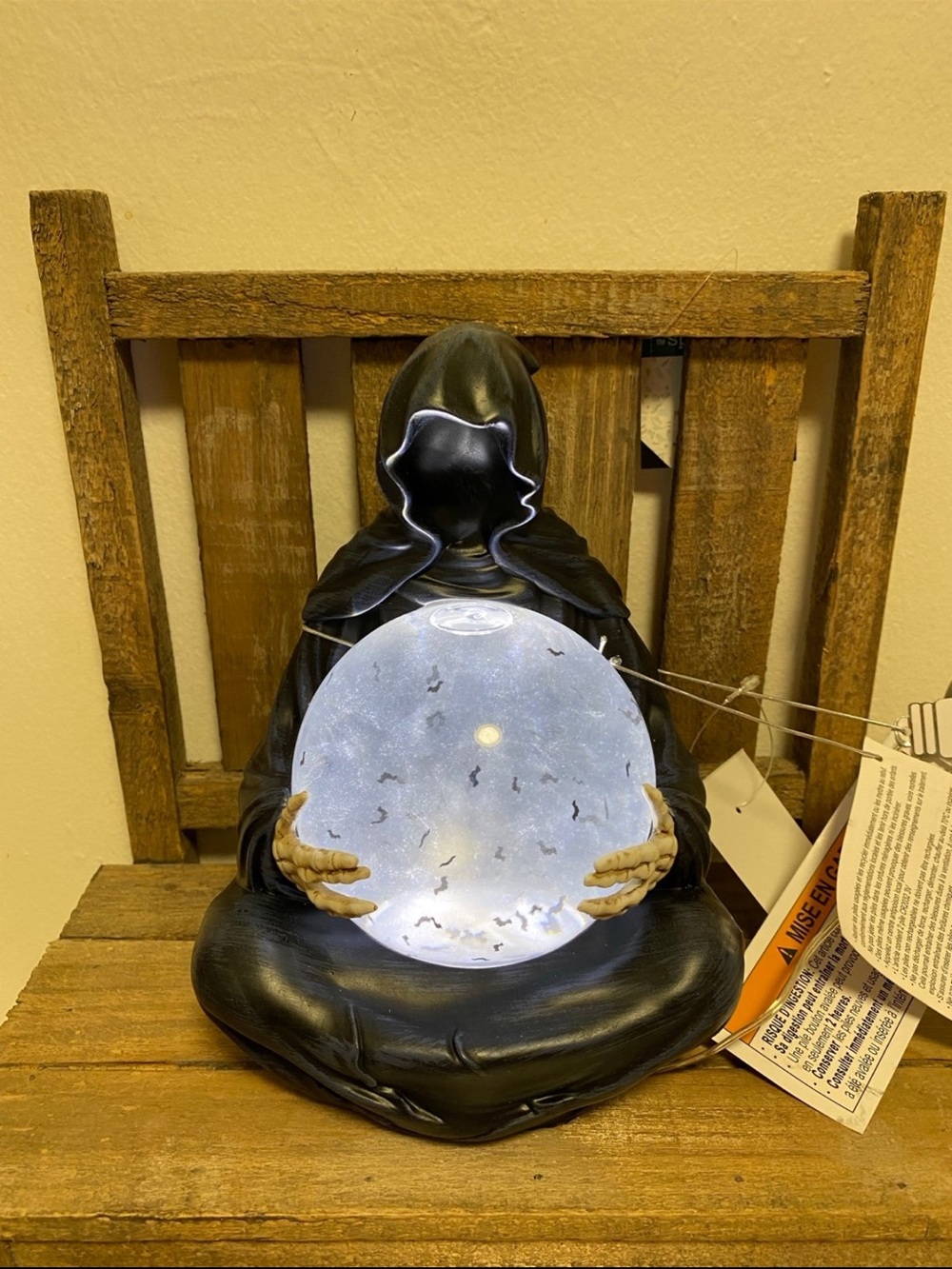 Light-Up Grim Reaper Crystal Ball Decoration Tik Tok Viral Halloween